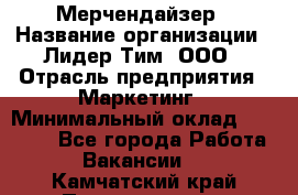 Мерчендайзер › Название организации ­ Лидер Тим, ООО › Отрасль предприятия ­ Маркетинг › Минимальный оклад ­ 22 000 - Все города Работа » Вакансии   . Камчатский край,Петропавловск-Камчатский г.